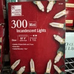 Home Accents Holiday 300L Clear Incandescent Mini Lights Christmas. Fixed Price $8.00.