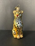 Old World Christmas Leopard Glass Ornament 12148 Wildlife Decoration Free Box. Fixed Price $12.00.