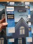 Philips Heavy Duty 200 Icicle Christmas Lights Clear Indoor Outdoor White Wire. Fixed Price $42.31.