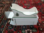 New In Box Spode Christmas Tree Ceramic Centerpiece 13" Large Sleigh England. Fixed Price $39.00.