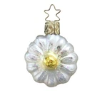 Sm Inge Edelweiss Flower German Blown Glass Christmas Tree Ornament. Fixed Price $17.95.