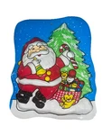 Vintage Christmas Santa Vacuform Wall Door Window Decoration Seasonal Plastic 3D. Fixed Price $20.00.