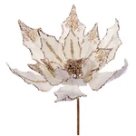 (4) Boxes Vickerman 12" Champagne Dbl Velvet Poinsettia Pick L217438. Fixed Price $45.00.