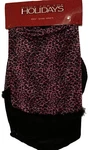 Purple Christmas Tree Skirt Home For Holidays 60" Pink Animal Print Fur 2003 Vtg. Fixed Price $79.98.