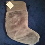 Pottery Barn Faux Fur Gray Alpaca Large Christmas Stocking New. Fixed Price $24.42.