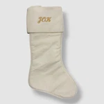 D. Stevens Ivory Velvet Christmas Stocking 23IN. Fixed Price $28.50.