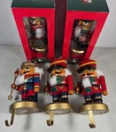 Choice Of Kurt S. Adler Wooden Nutcracker 7.5" Christmas Stocking Hanger Holder. Fixed Price $44.99.