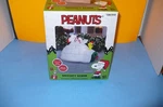 Gemmy Christmas Peanuts 4.5 Ft Snoopy Woodstock Igloo Scene Airblown Inflatable. Fixed Price $110.00.