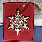 Lenox Gemmed Snowflake Jeweled Christmas Ornament Rare Htf. Fixed Price $80.00.