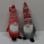 Christmas House Plush Gnome Figurines Set Of 2 Red Gray White Decor. Fixed Price $22.50.