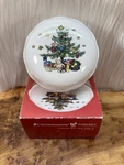 Nikko Christmastime Bon Covered Candy Dish Tree Japan Bells. Fixed Price $11.99.