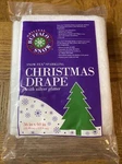 Buffalo Snow Sparkling Christmas Drape With Silver Glitter. Fixed Price $18.88.