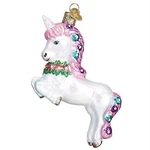 Old World Christmas Blown Glass Ornament, Prancing Unicorn (with Owc Gift Box). Fixed Price $18.52.