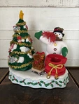 Avon Wonderful Countdown To Christmas Talking Lighted Snowman Advent Tree. Fixed Price $75.00.