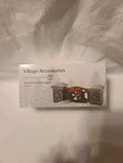 Dept 56 Woodland Stone Gate Christmas Wreath Red Bow Village Accessory 4025455. Fixed Price $16.00.