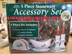 Royal Seasons Snowmen 5 Pc Accessory Gravy Bowl-saucer Napkin Candle 230602. Fixed Price $15.99.
