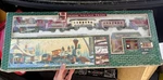 Vintage 1995 Bright Holiday Village Train Set Old Harbor Town Christmas. Fixed Price $54.99.