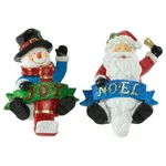Northlight Set Of Santa And Snowman Glittered Christmas Stocking Holders 6.25. Fixed Price $37.79.