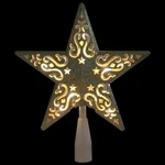Northlight 8.5 In. Gold Glitter Star Cut-out Design Christmas Tree Topper. Fixed Price $20.00.