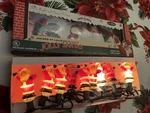 Christopher Radko Shiny Brite Jolly Santa Christmas Lights Vintage Partial Set. Fixed Price $43.00.