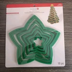 Christmas Star Cookie Cutter 10-PC. Set By Celebrate It Stackable Edible Tree. Fixed Price $12.96.