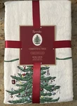 Spode Christmas Tree Fabric Table Cloth 60 X 120 Oval Oblong. Fixed Price $39.99.