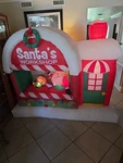 Gemmy Home Accents Christmas 7 Ft Santa's Workshop Scene Airblown Inflatable. Fixed Price $179.60.
