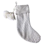 Wondershop Woven White Christmas Stocking Gold Embrdrd Star Tassel Boho Target. Fixed Price $19.77.