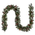 National Tree Company Pre-lit Artificial Christmas Garland, Green, Crestwood .... Fixed Price $73.08.