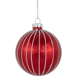 Northlight 4CT Shiny Red White Striped Glass Ball Christmas Ornaments 3" (80MM). Fixed Price $23.93.