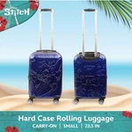 Rare Ful Disney Stitch Royal Blue Carryon Rolling Suitcase - Luggage Nwt. Fixed Price $139.99.