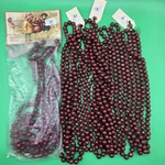 Christmas Primitive Garland Beaded Red Xl String Rustic Tree Decor 4*9FT. Fixed Price $44.99.