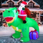 Joiedomi Long Christmas Inflatable Dinosaur Outdoor 6FT, Green. Fixed Price $88.53.