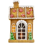 Northlight 14" Led Lighted Peppermint Gingerbread House Christmas Decoration. Fixed Price $49.13.