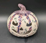 Polish Pottery Jack Lantern Pumpkin Candle Holder 5" Unikat Dalia Signed. Fixed Price $94.44.