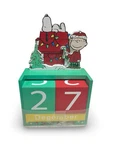 Peanuts Snoopy Charlie Brown Countdown To Christmas Advent Calendar Wood Blocks. Fixed Price $23.99.