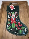 Potter Barn Kid Rifle Paper Co. Nutcracker Embroidered Velvet Christmas Stocking. Fixed Price $79.00.