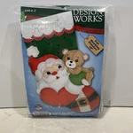Design Works Christmas Felt Stocking Kit Santa & Teddy 5264-J. Fixed Price $11.97.