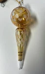 Egyptian Hand Blown Glass Ornament Etched Spire Home For The Holidays. Fixed Price $20.00.