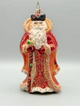 Christopher Radko Petrossion Promenade Portrait Glass Santa Christmas Ornament. Fixed Price $175.00.