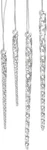 Kurt Adler Clear Glass Icicle Ornaments Set 24 Assorted Holiday Decor. Fixed Price $18.29.