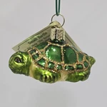 Old World Christmas "small Turtle" Sea Blown Glass Ornament Box & Tag. Fixed Price $12.00.
