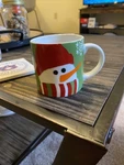 Crate & Barrel Snowman Mini Mug Cup White Snowflake. Fixed Price $6.50.