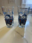 Blue Snowmen Winter Scarves Water Tea Glasses Tumblers Set Of 2 Kig Indonesia. Fixed Price $19.99.