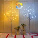 2-PACK 4FT Lighted Birch Tree, Christmas For Indoor & Outdoor, Upg.... Fixed Price $87.81.