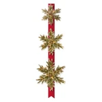 National Tree 77 Prelit Triple Snowflake Glitter Pinecone Door Hanger Wreath. Fixed Price $103.99.