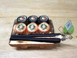 Ashland Sushi With Chopsticks Glass Christmas Ornament New Tag. Fixed Price $15.00.