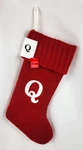 New Wondershop Target Knit Monogram Red & White Christmas Stocking 20" (#qrw). Fixed Price $11.95.