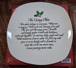 Holiday Style The Giving Plate, Holly Berry Ceramic Christmas 11"X10" Nib. Fixed Price $12.50.