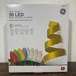 Ge Changing 50 Count C9 32.6-FT Multicolor Led Christmas Holiday Lights. Fixed Price $35.00.